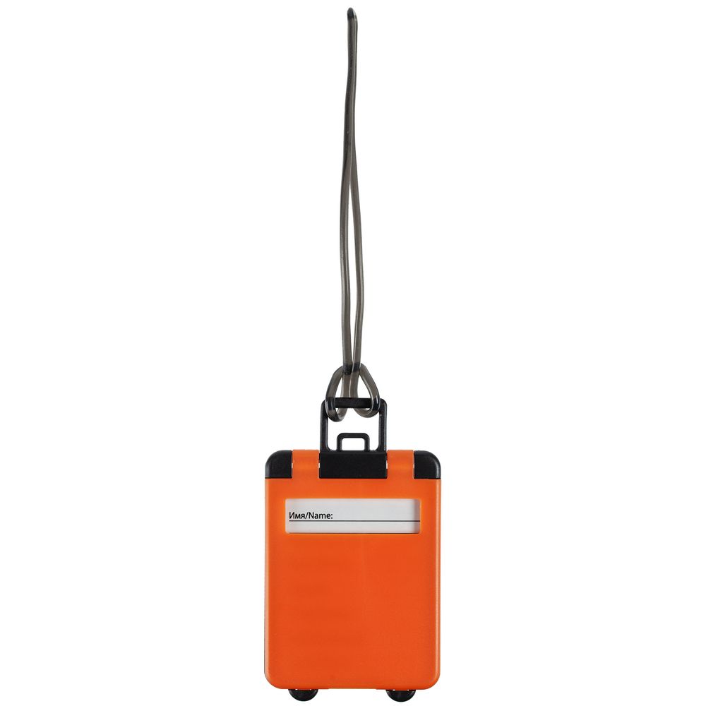 Бирка для багажа Trolley, оранжевая с логотипом