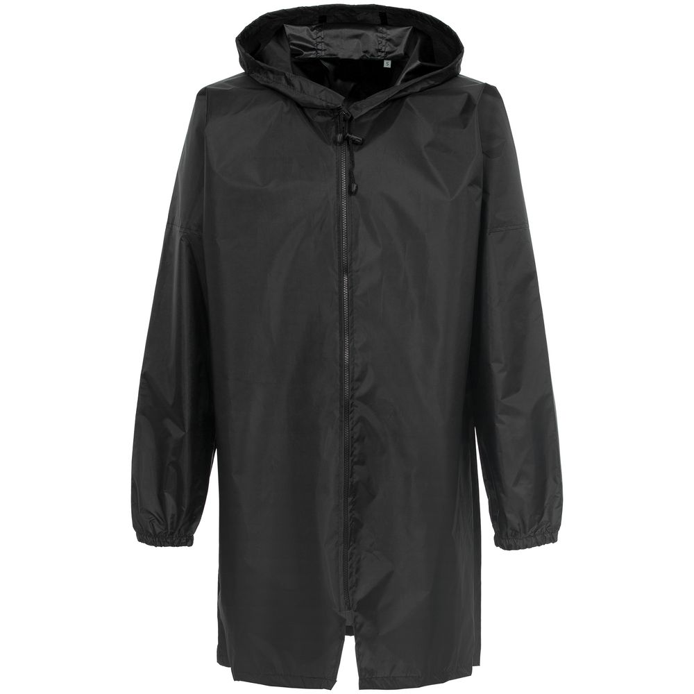 Дождевик Rainman Zip, черный с логотипом