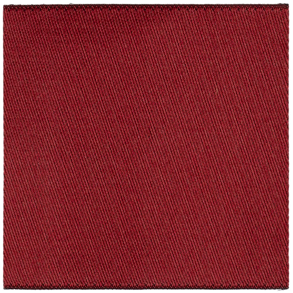 Лейбл тканевый Epsilon, L, бордовый с логотипом
