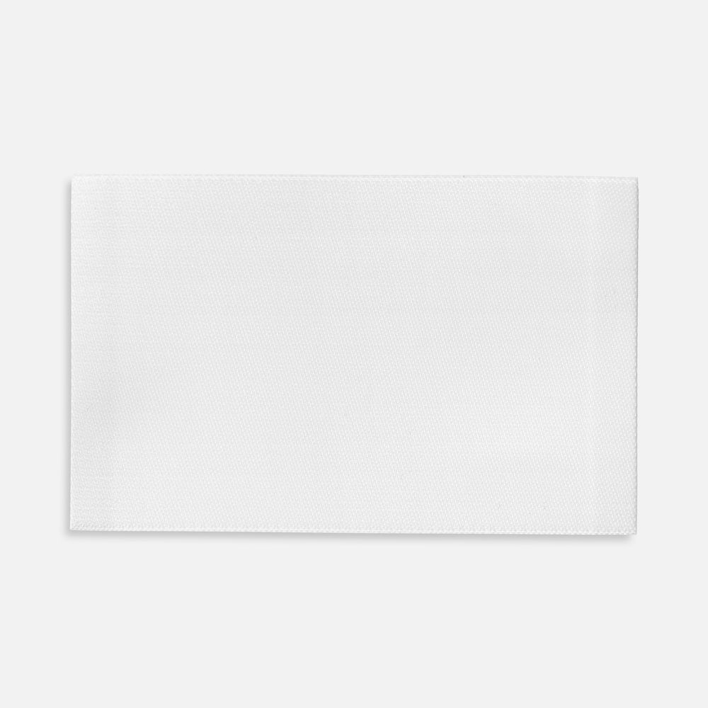 Лейбл тканевый Epsilon, XL, белый с логотипом