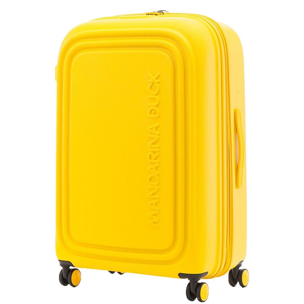 Чемодан Logoduck L, желтый с логотипом