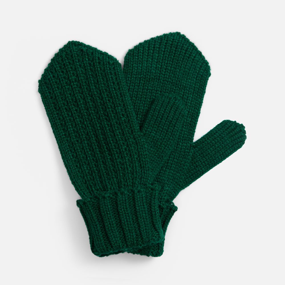Варежки Nordkyn, темно-зеленые с логотипом