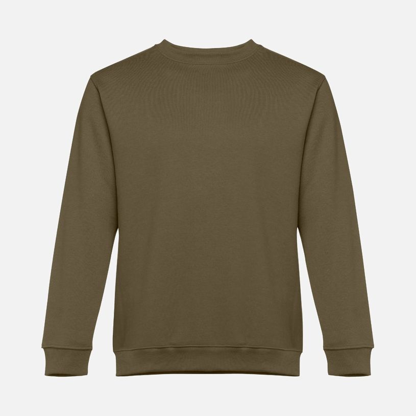 Свитшот унисекс Delta, хаки с логотипом