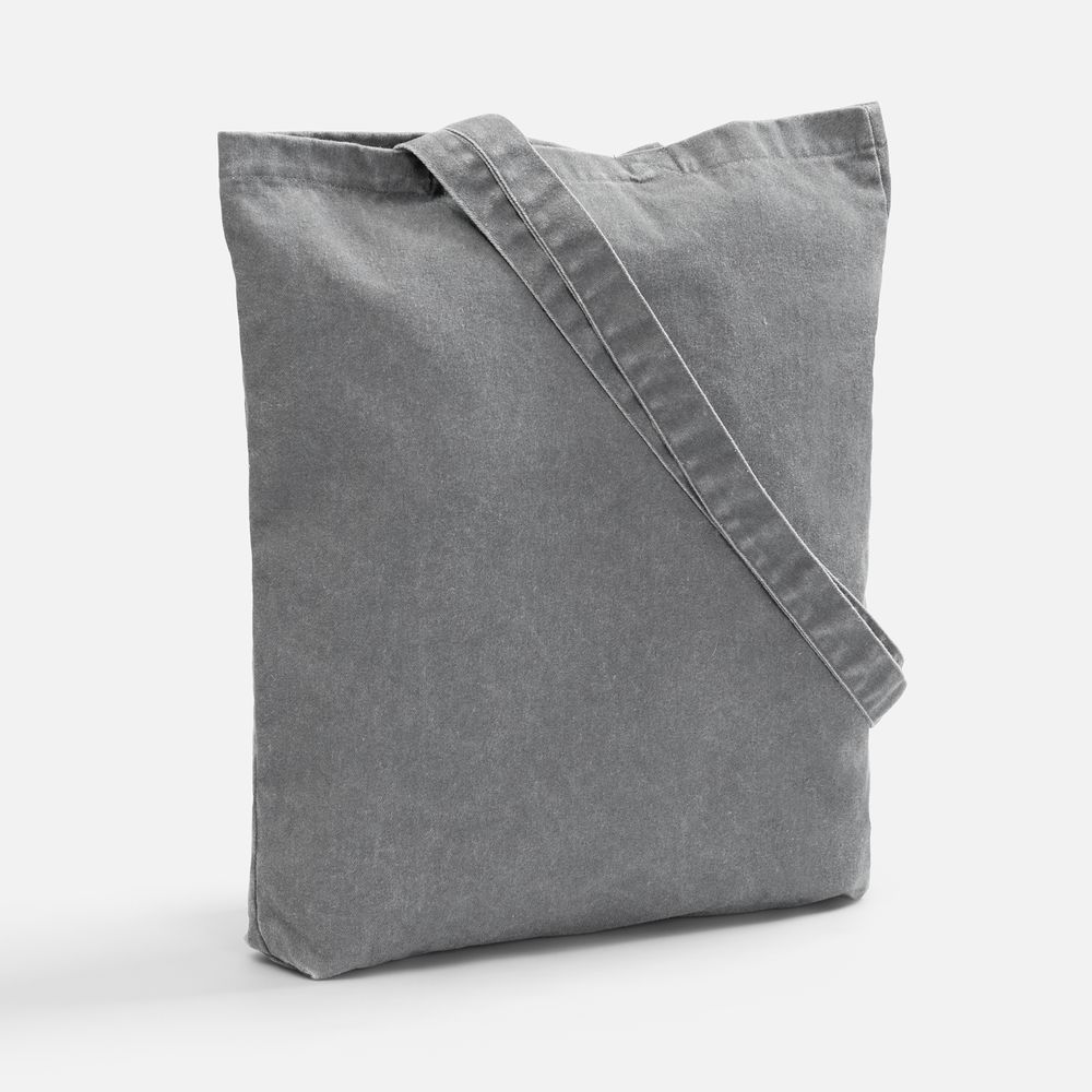 Сумка для покупок Berwi, серая с логотипом