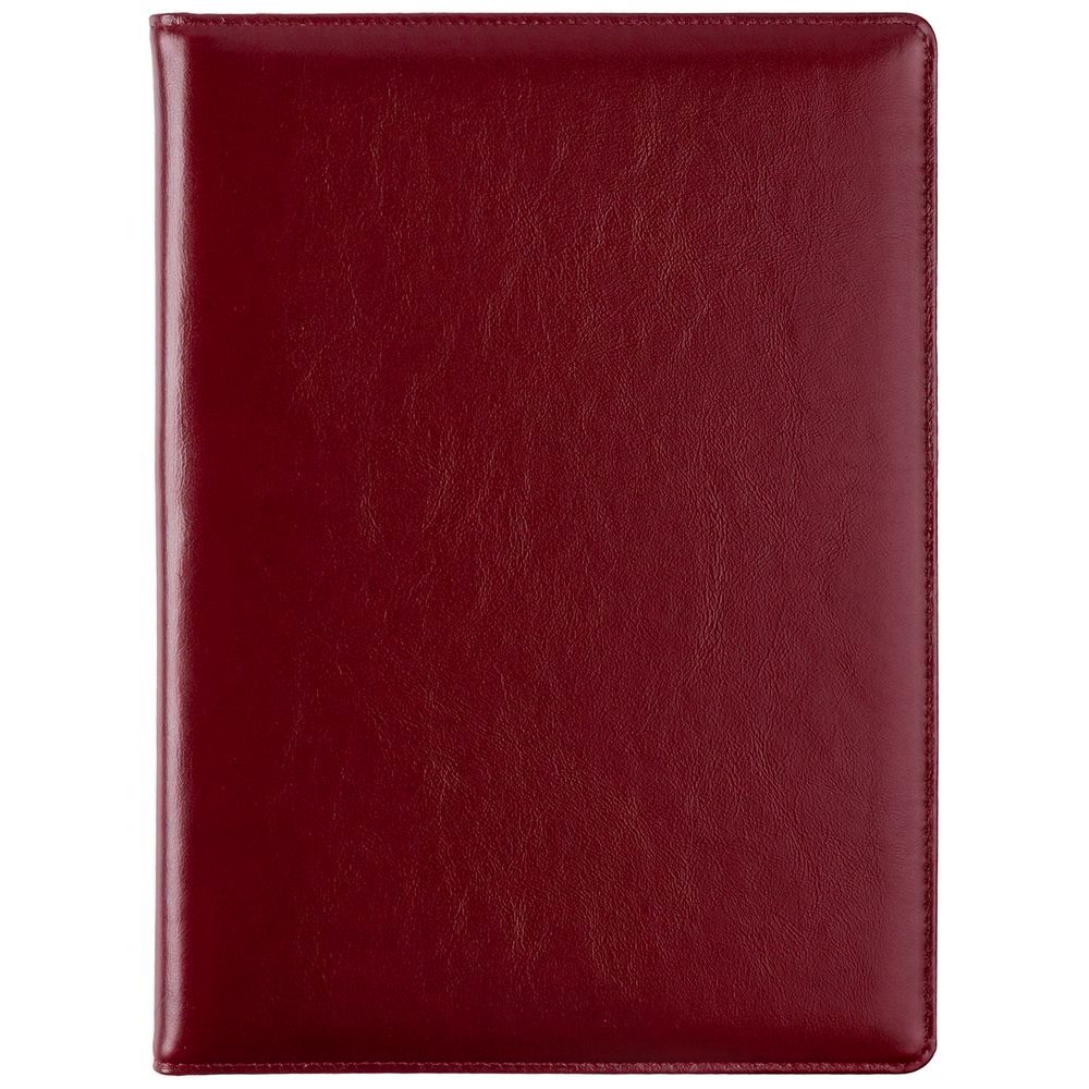 Папка адресная Signature, бордовая с логотипом