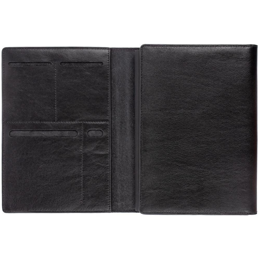 Ежедневники с логотипом с печатью логотипа. Ежедневник-портфолио Napoli, недатированный по цене 6 919 ₽ руб. (артикул 55601.30) Ежедневник-портфолио Napoli, недатированный, черный