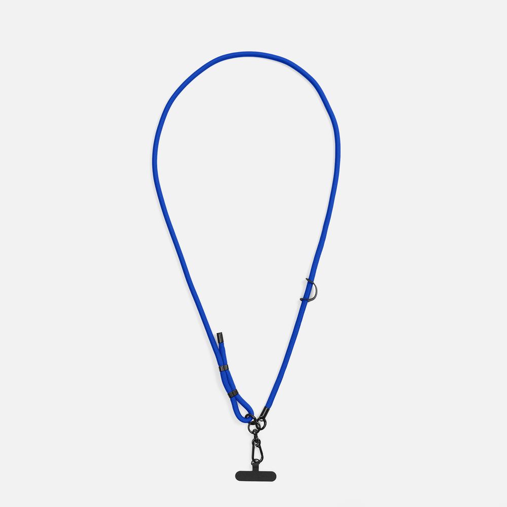 Шнурок для телефона OmniHold, синий с логотипом