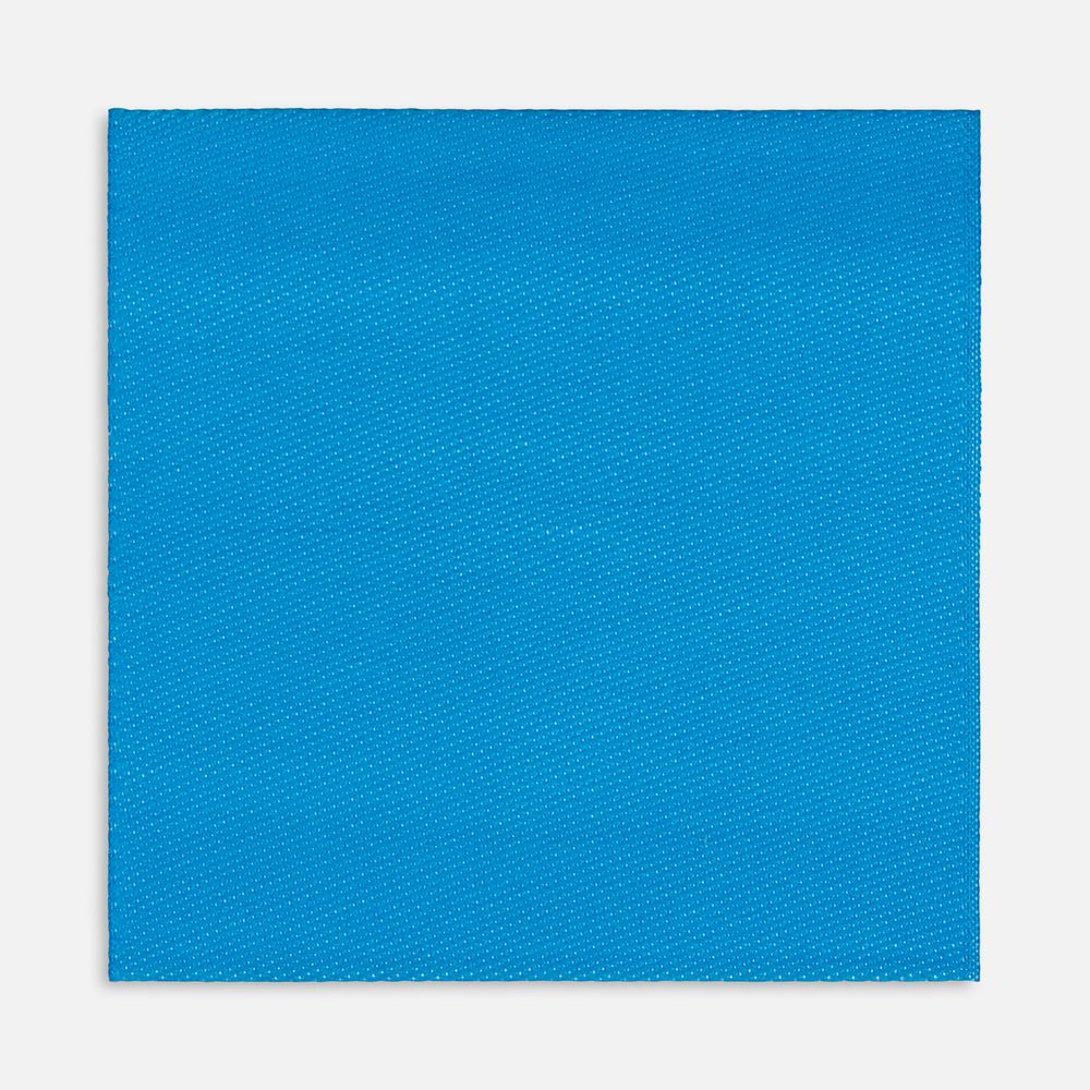 Лейбл тканевый Epsilon, L, голубой с логотипом