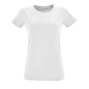 Футболка женская Regent Fit Women, белая с логотипом