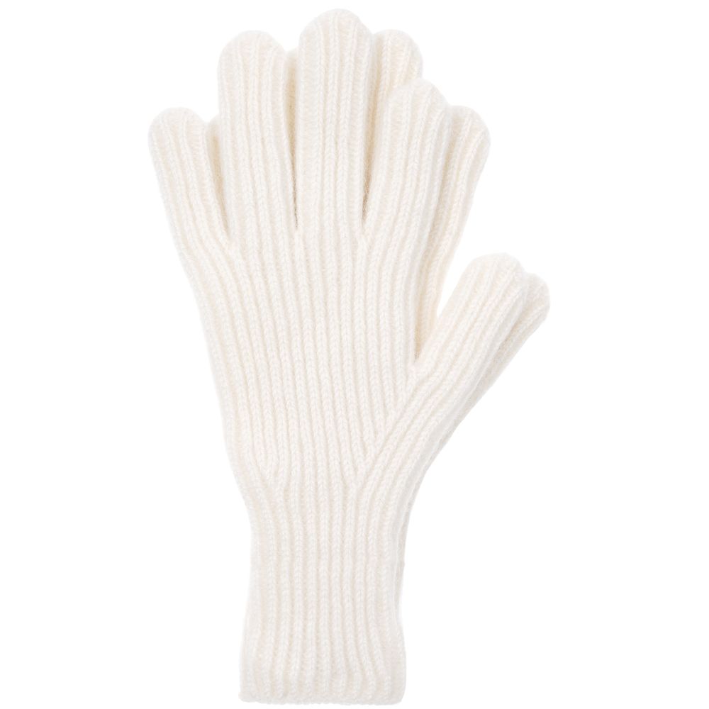 Перчатки Bernard, молочно-белые (ванильные) с логотипом