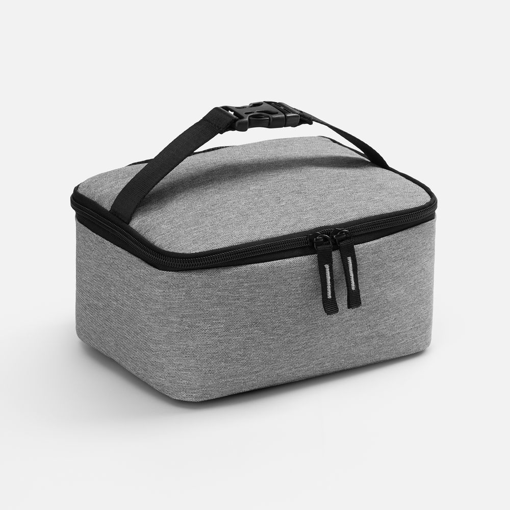 Изотермическая сумка с функцией подогрева Oneworld, серая с логотипом