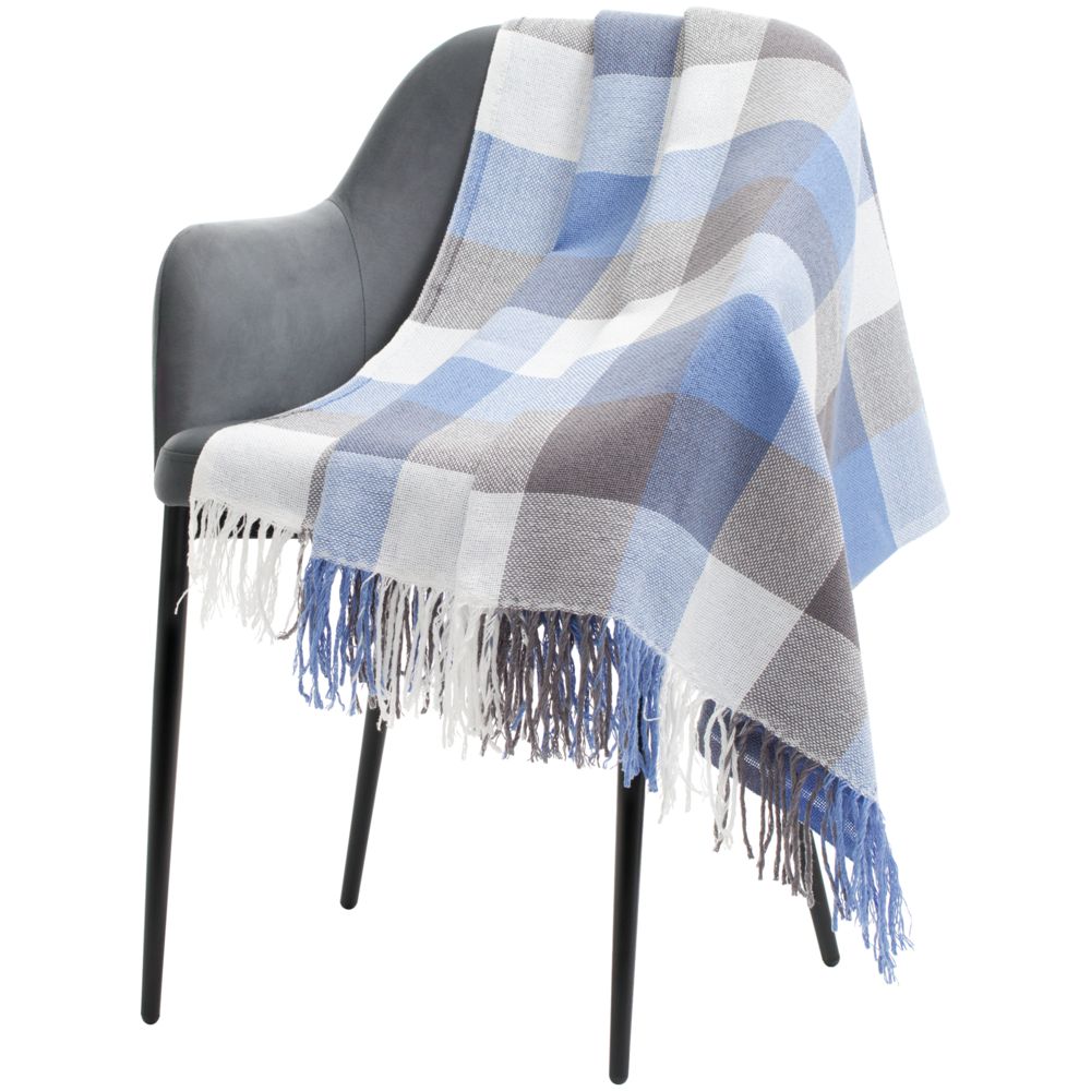 Плед London, синий с логотипом