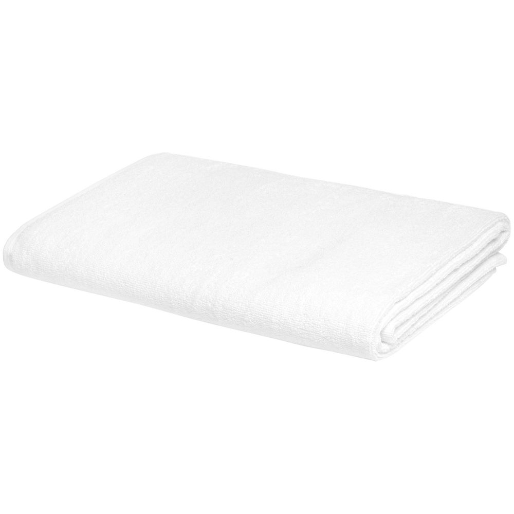 Полотенце отельное For Rooms, большое, белое с логотипом