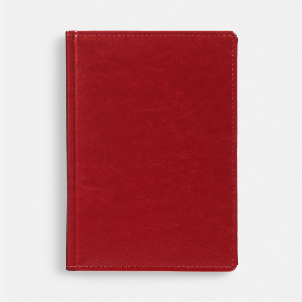 Ежедневник Nebraska, недатированный, красный с логотипом