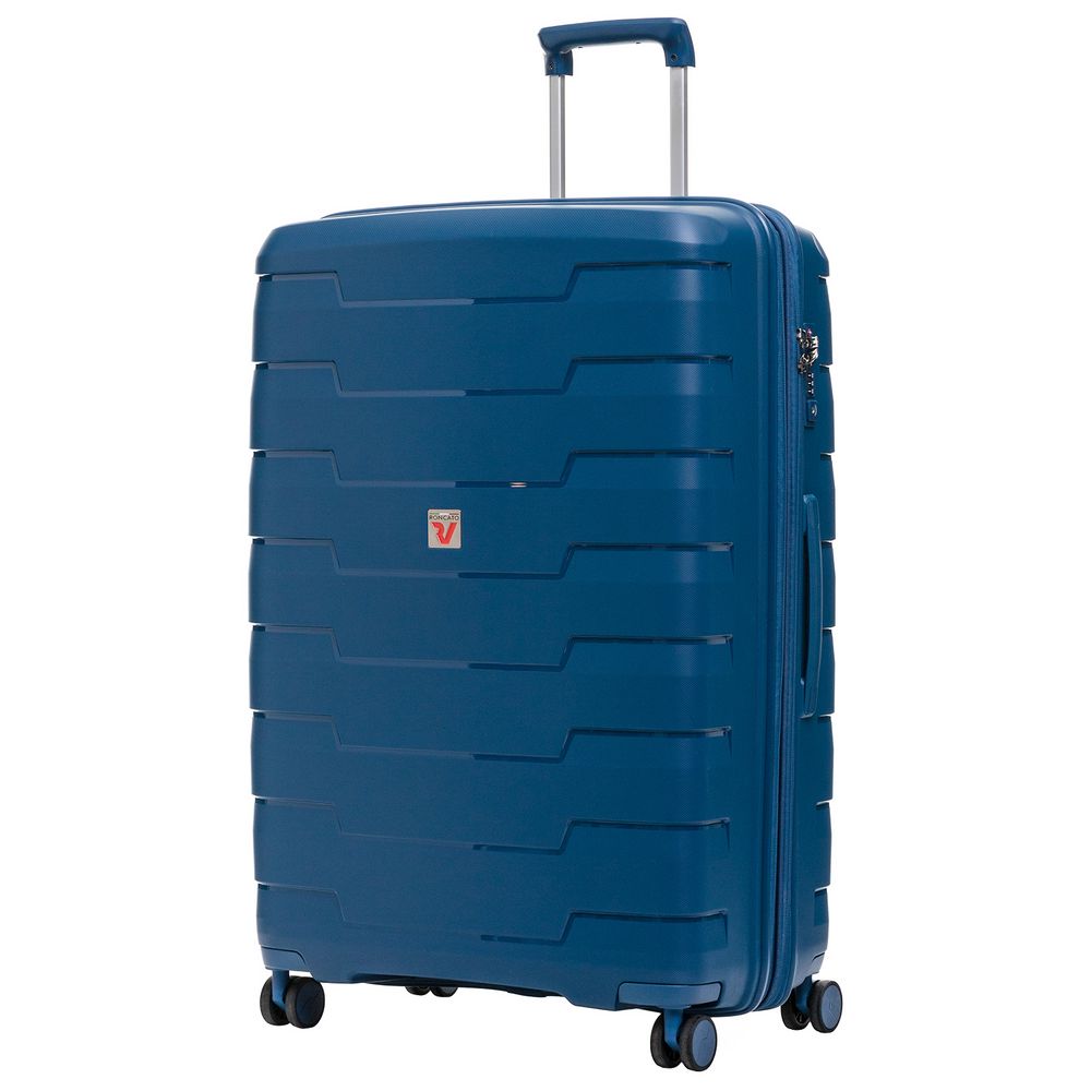 Чемодан Skyline L, синий с логотипом