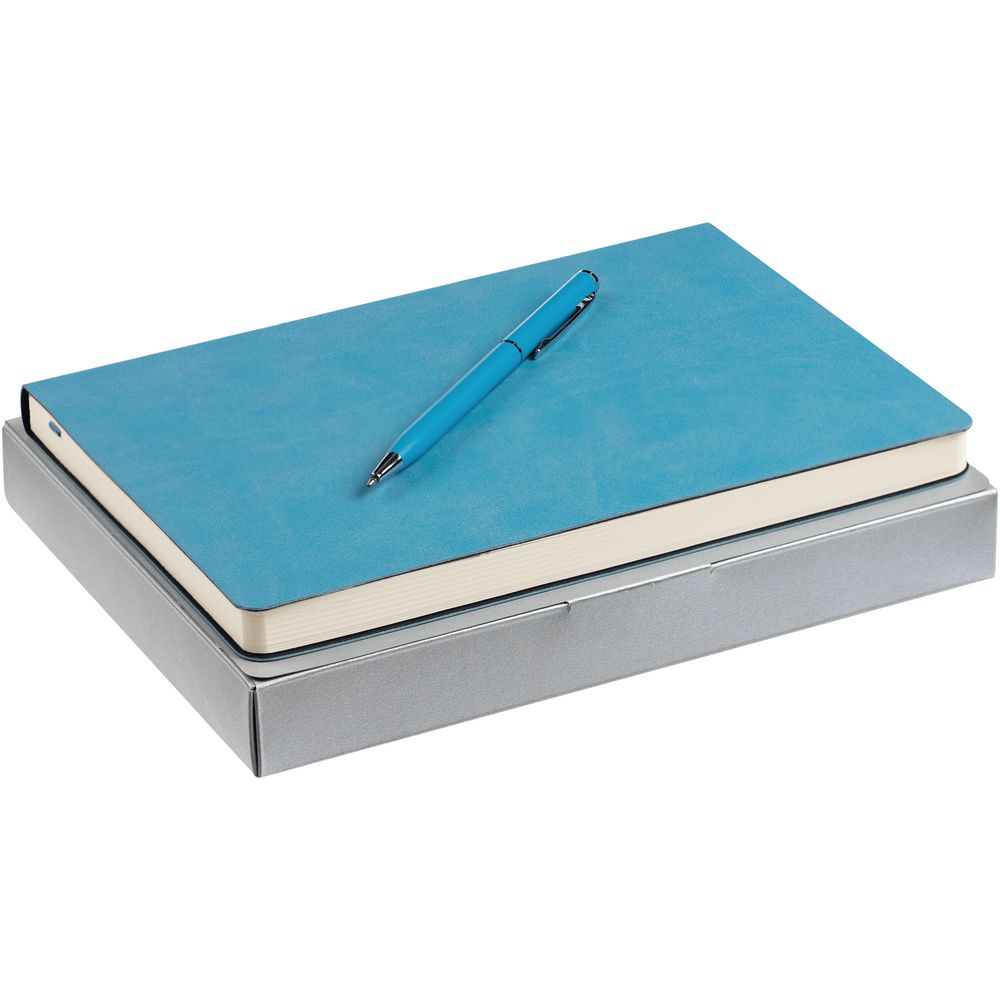 Набор Romano, голубой с логотипом