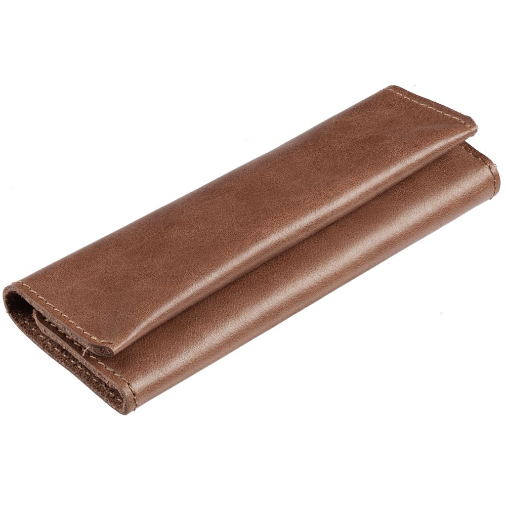 Ключница Apache, коричневая (какао) с логотипом