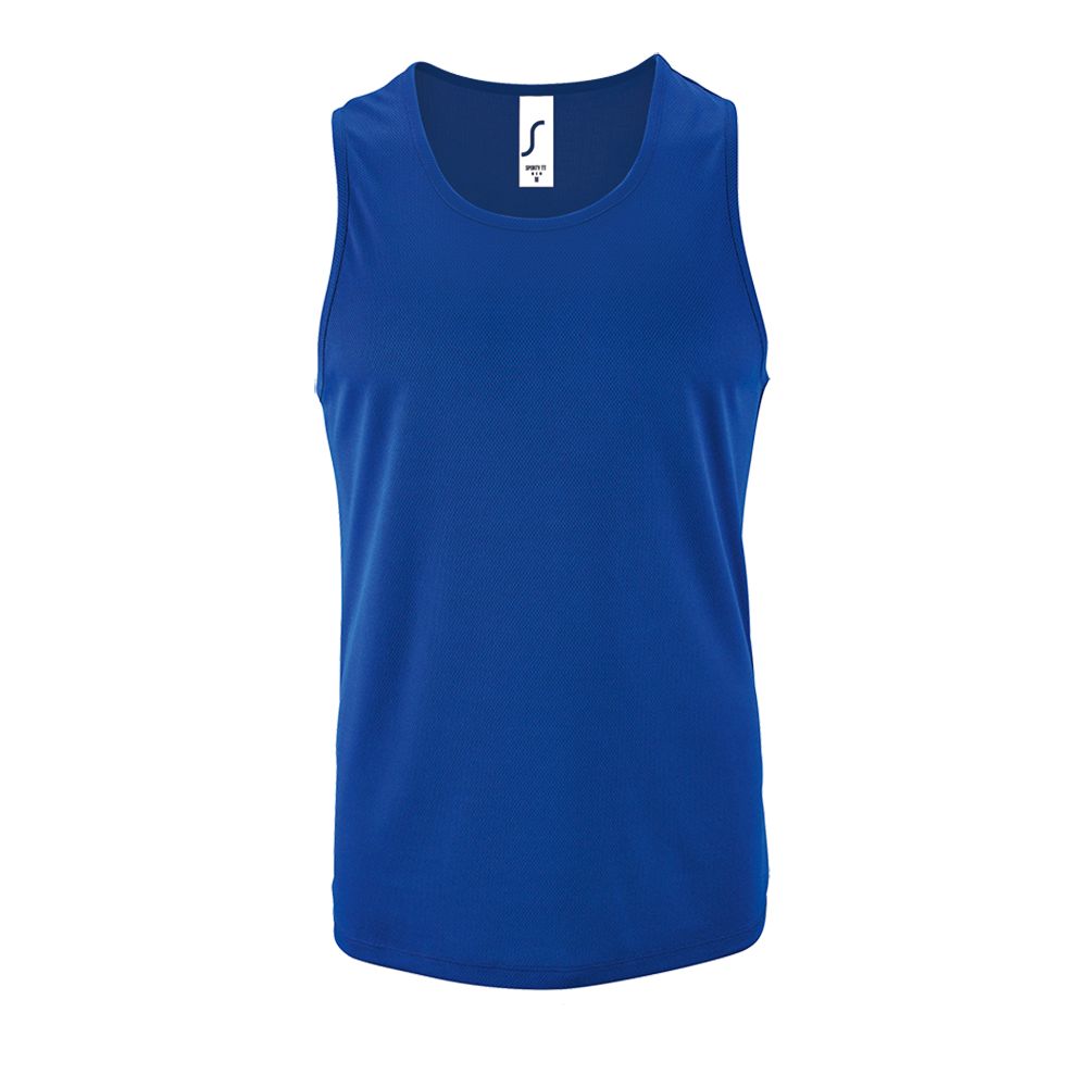 Майка мужская Sporty TT Men, ярко-синяя с логотипом