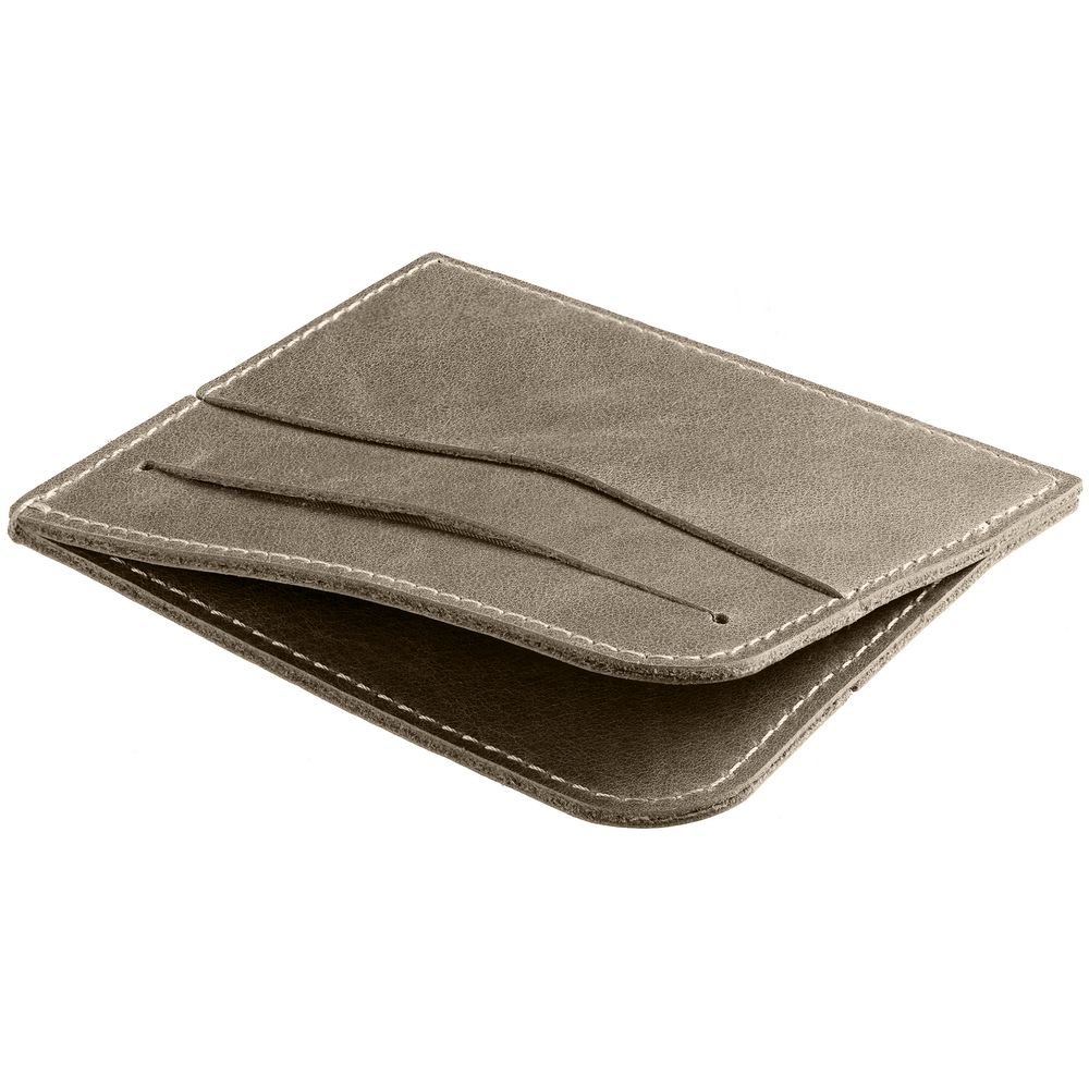 Чехол для карточек Apache, серый с логотипом