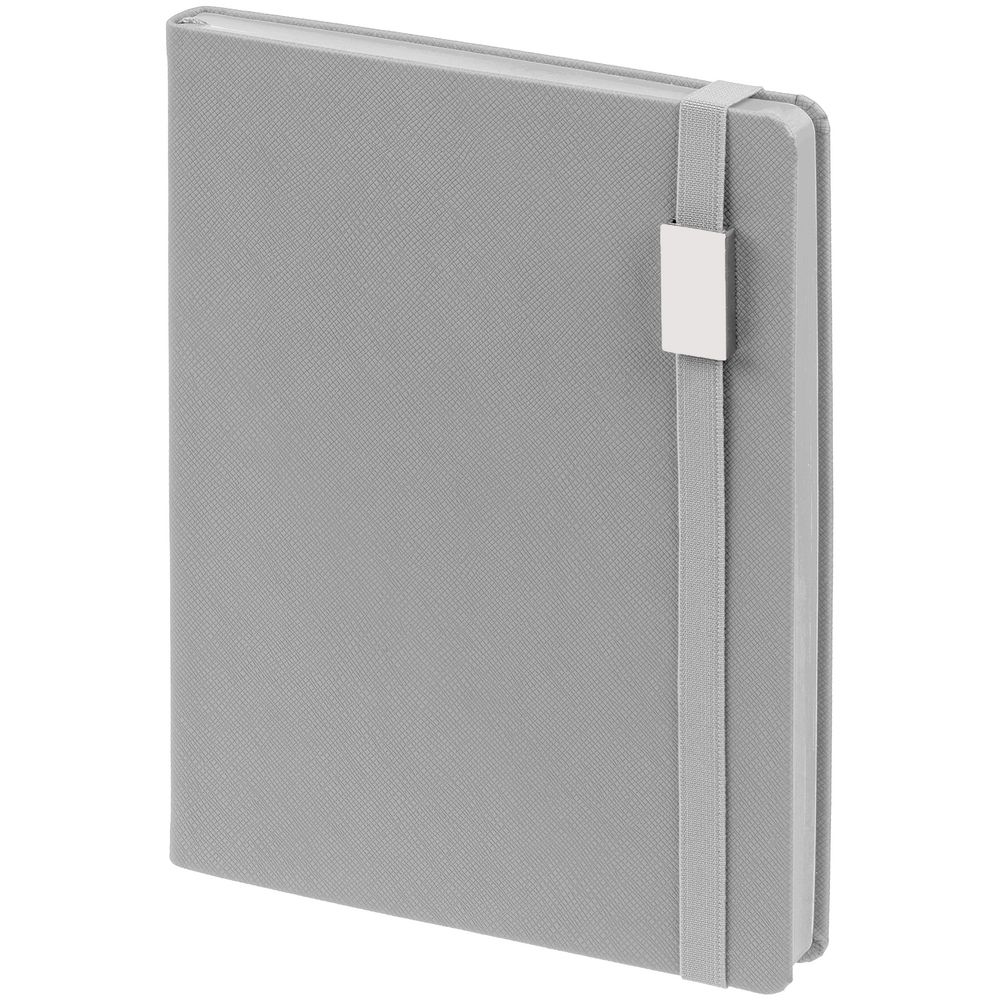 Ежедневник Must Metal, датированный, серый с логотипом