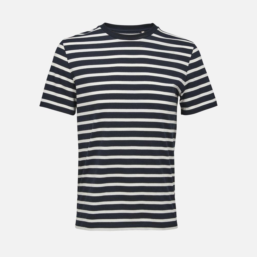 Футболка унисекс Legend, темно-синяя с молочно-белым с логотипом