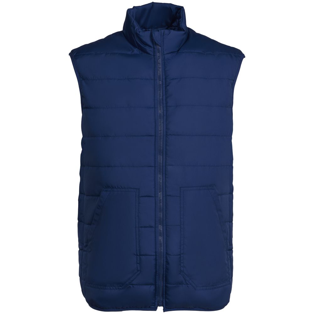 Жилет Leven, темно-синий с логотипом