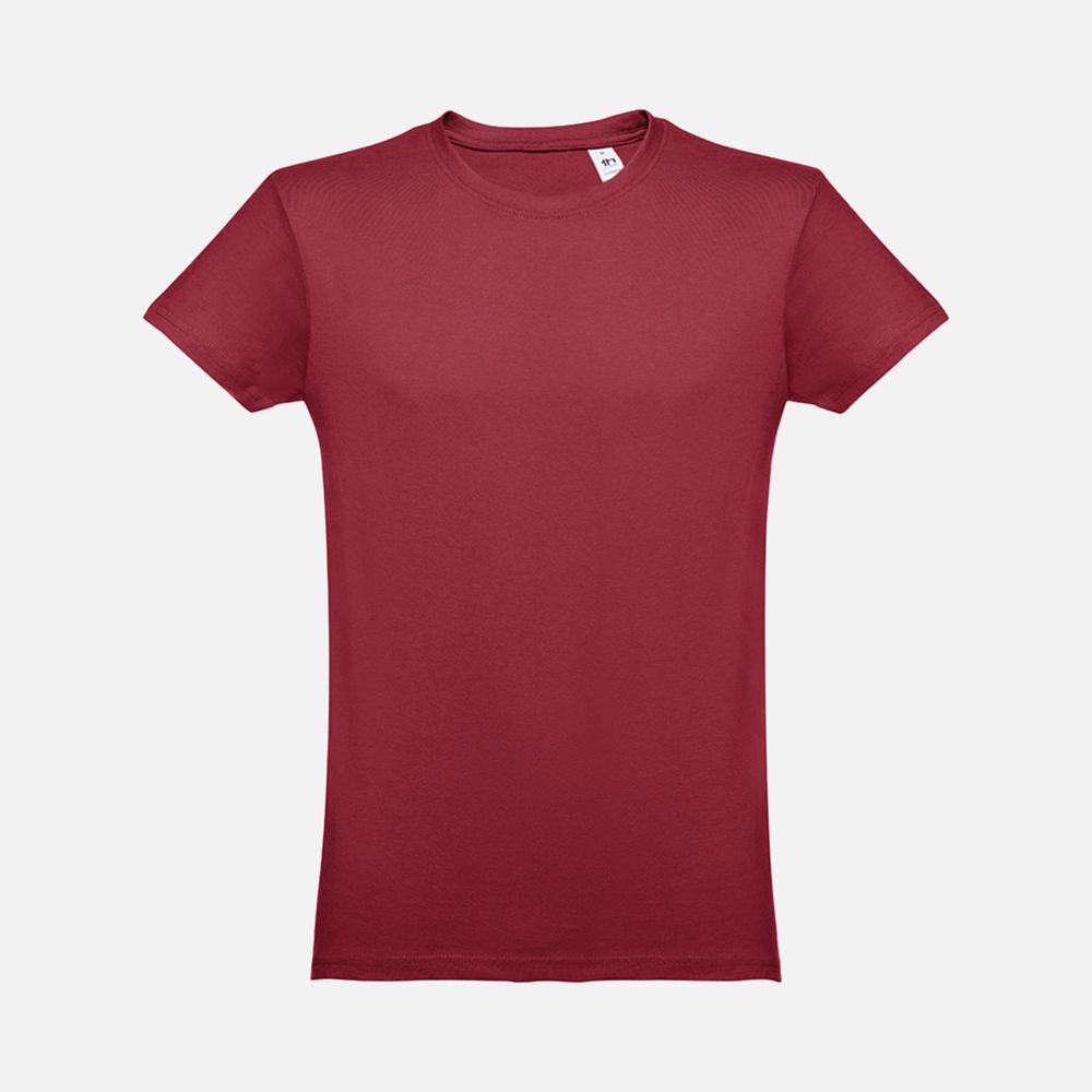 Футболка мужская Luanda, бордовая с логотипом