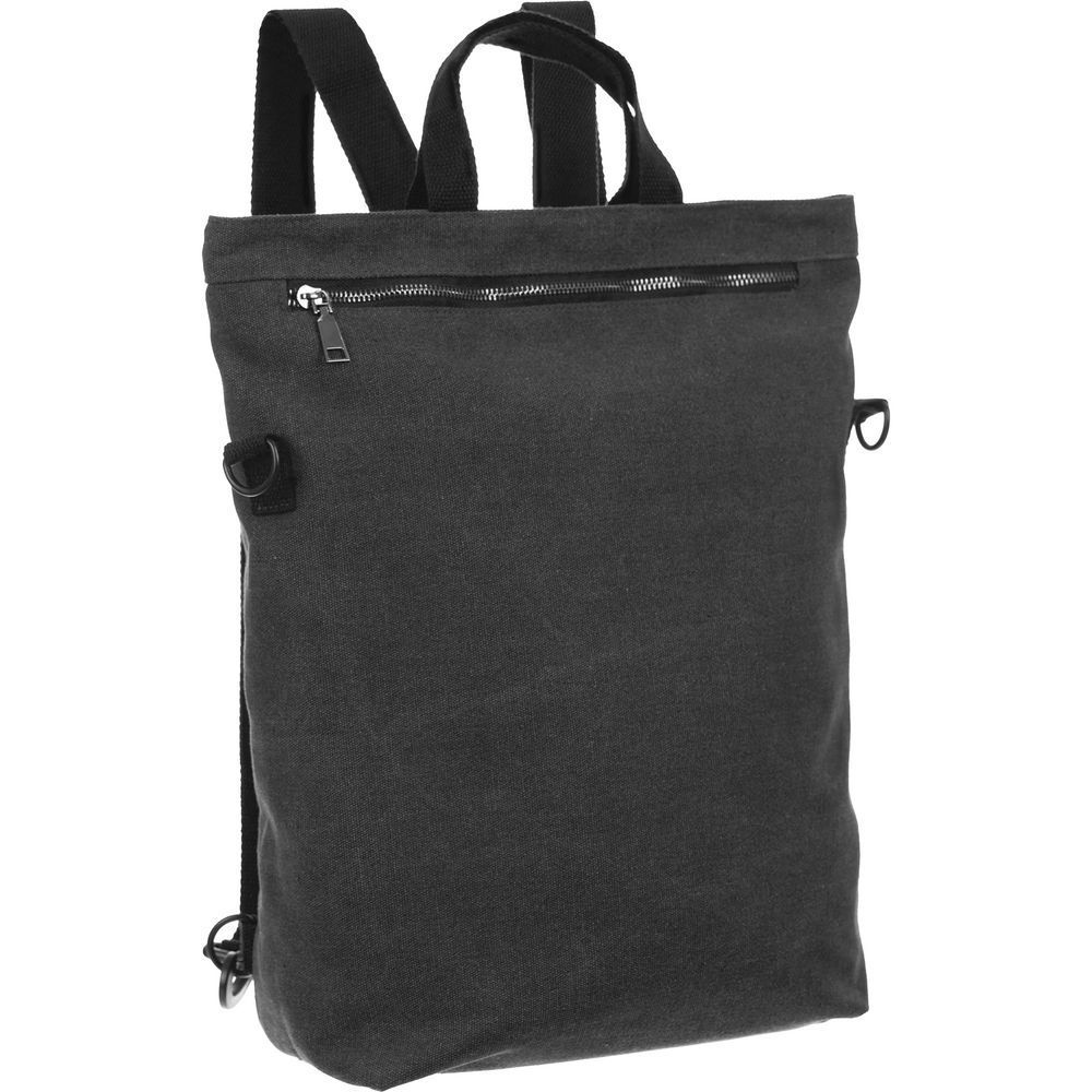 Рюкзак-шопер Casual, черный с логотипом