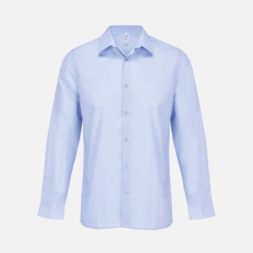 Рубашка мужская Bailey, голубая с логотипом