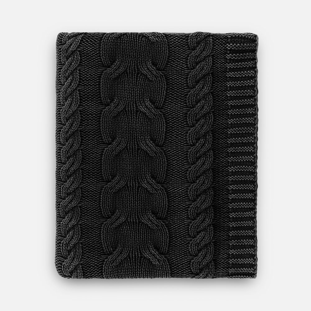 Плед Hygge, темно-серый с логотипом