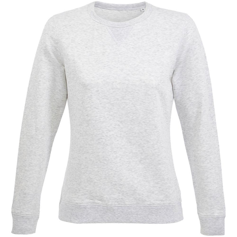 Толстовка женская Sully Women, светло-серый меланж с логотипом