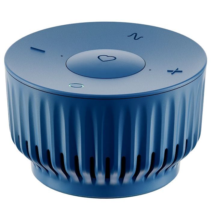 Умная колонка SberBoom Mini, синяя с логотипом