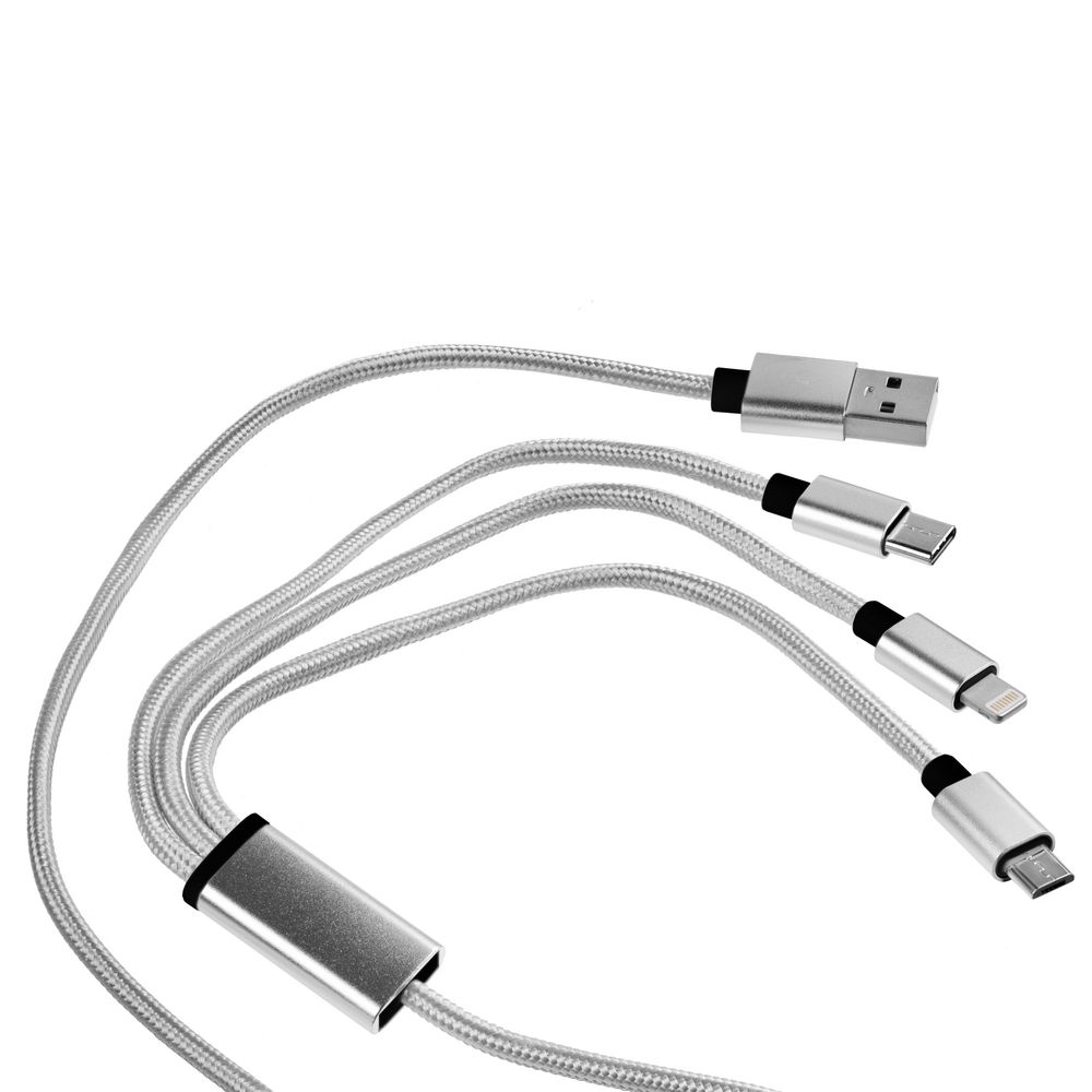 Кабель Triple Charge в футляре с логотипом