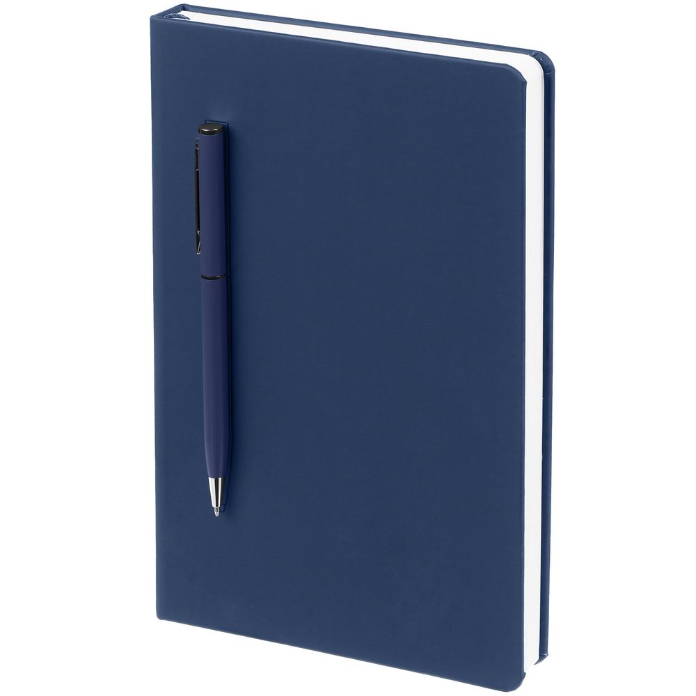 Ежедневник Magnet Shall, недатированный, синий с логотипом