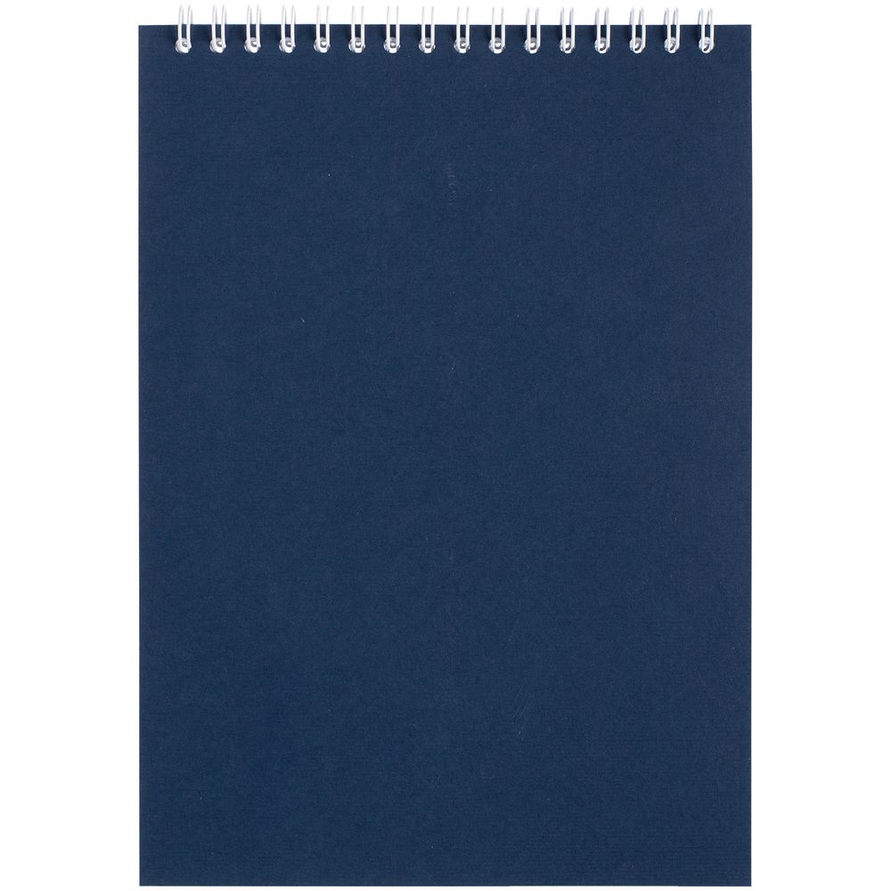 Блокнот Dali в клетку, синий с логотипом