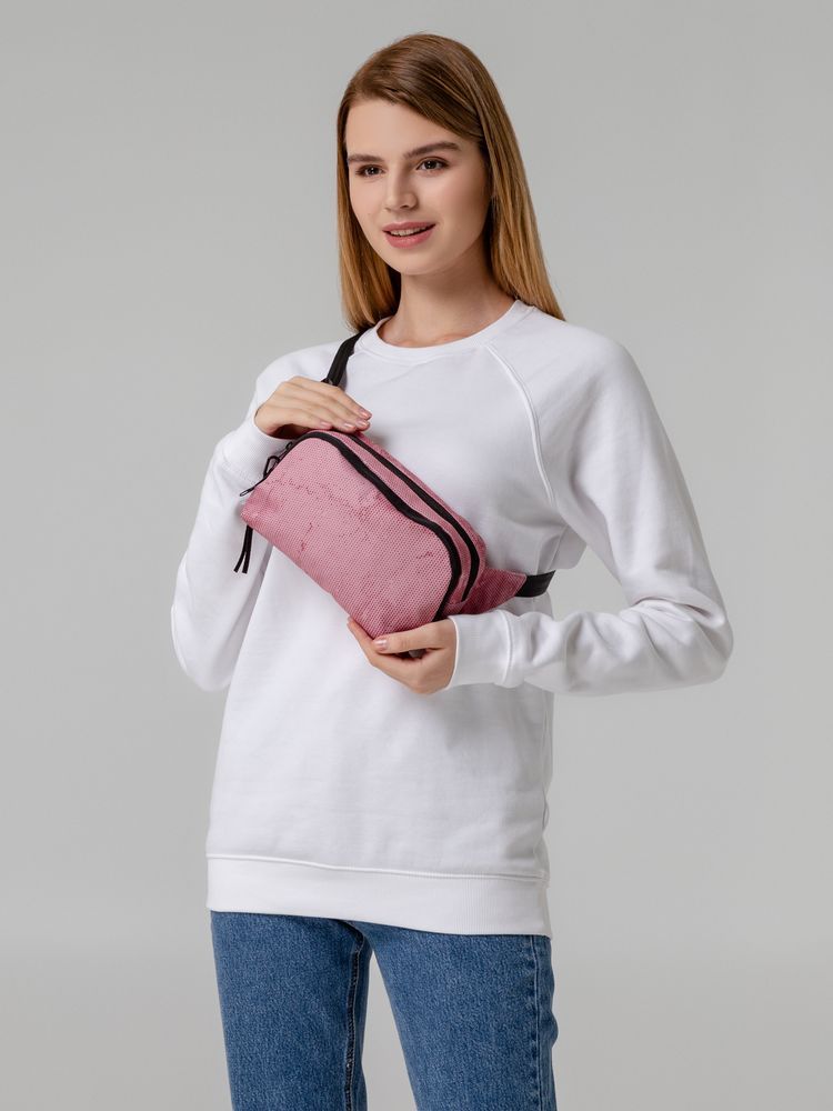 Сумки с принтом с печатью логотипа. Поясная сумка Pink Marble по цене 613 ₽ руб. (артикул 71487.56) Поясная сумка Pink Marble