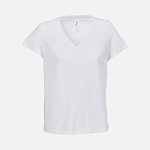 Футболка женская Regent Women с V-образным вырезом, белая с логотипом