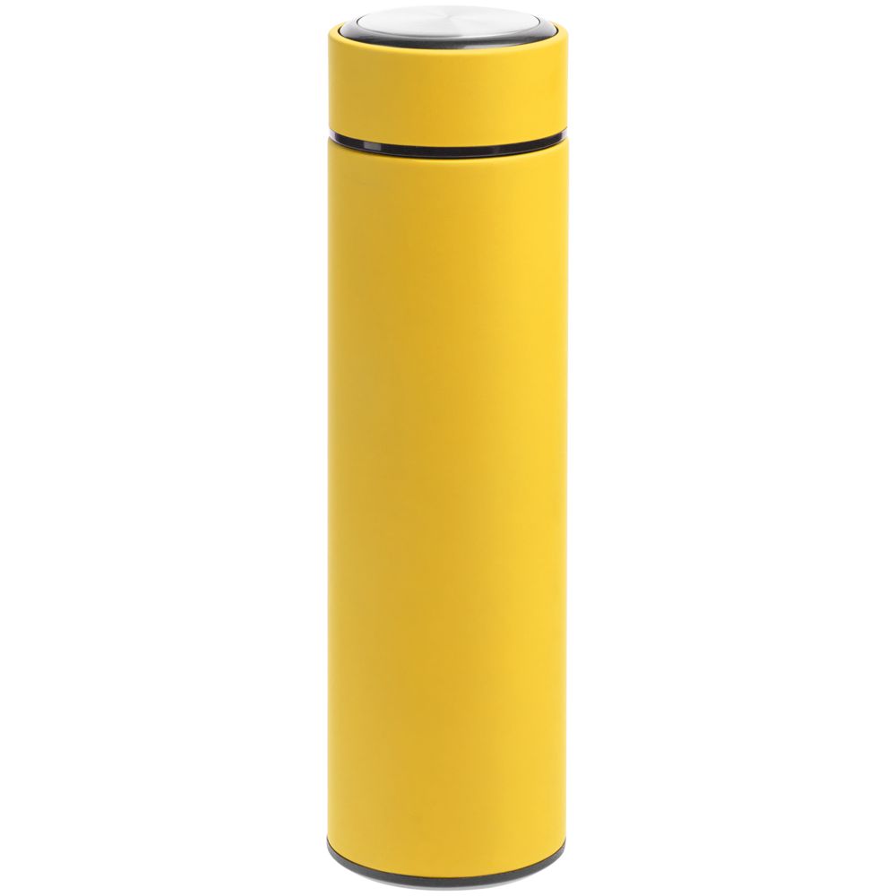 Термос с ситечком Percola, желтый с логотипом