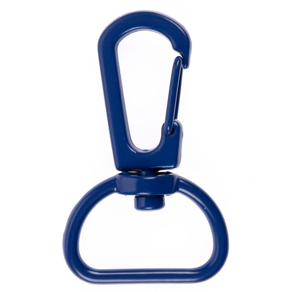 Застежка-карабин Snap Hook, M, синяя с логотипом