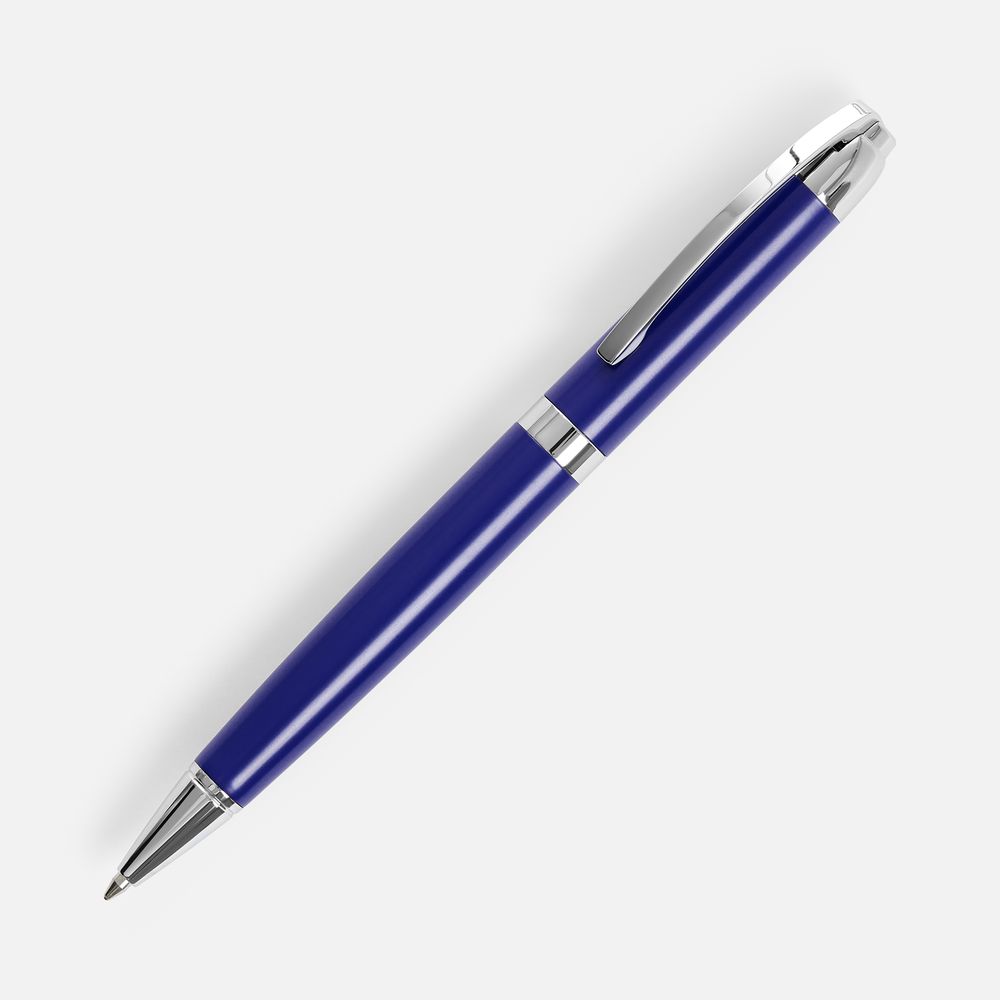 Ручка шариковая Razzo Chrome, ver.2, синий с логотипом