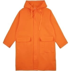 Дождевик детский RainDrop Kids, оранжевый с логотипом