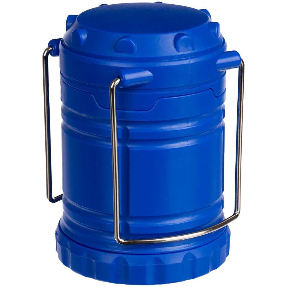 Кемпинговый фонарь Lindau, синий с логотипом