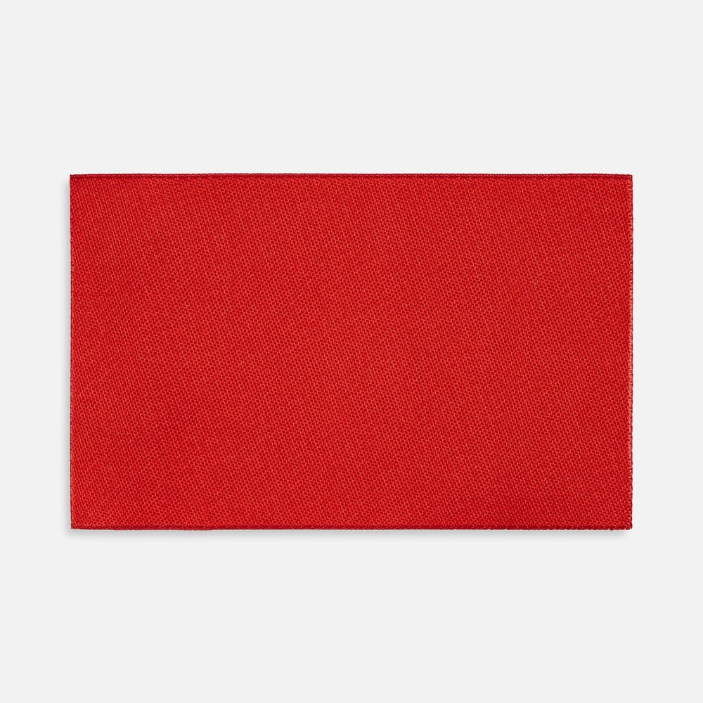 Лейбл тканевый Epsilon, XL, красный с логотипом