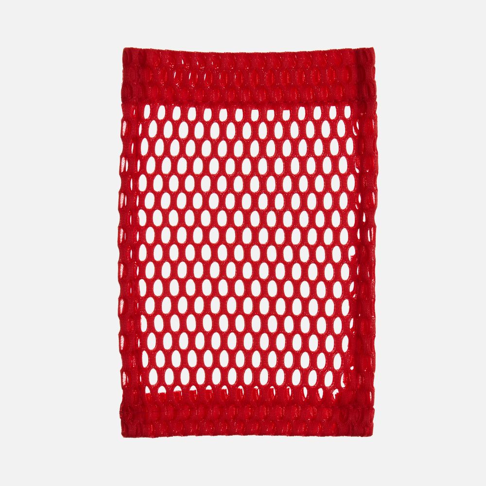 Карман из крупной сетки Pose, красный с логотипом