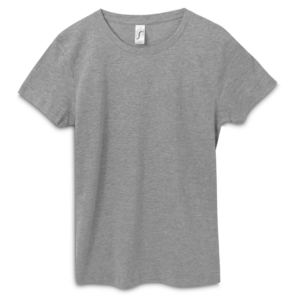 Футболка женская Regent Women, серый меланж с логотипом