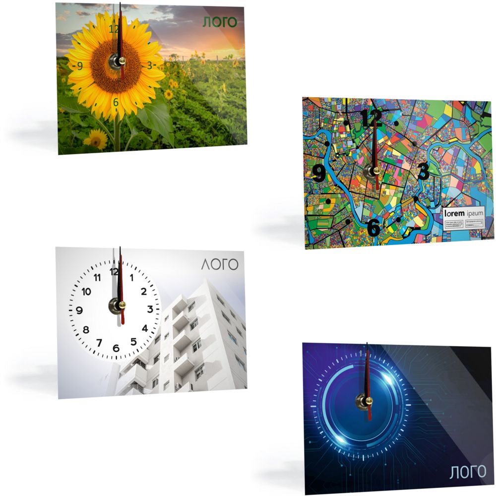 Часы настольные на заказ Uptime с логотипом