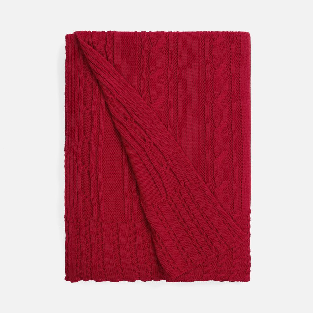 Плед Remitti, красный с логотипом