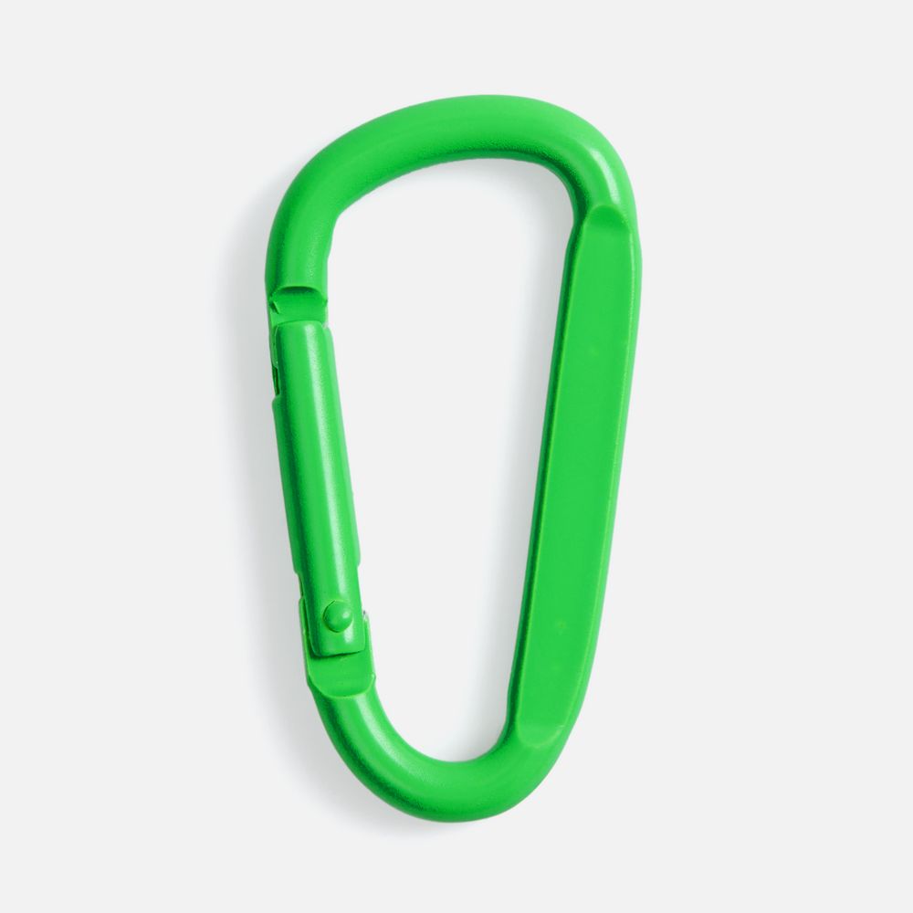 Карабин Raby, зеленый неон с логотипом