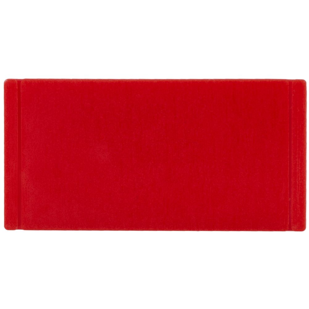 Лейбл из ПВХ Dzeta, XS, красный с логотипом