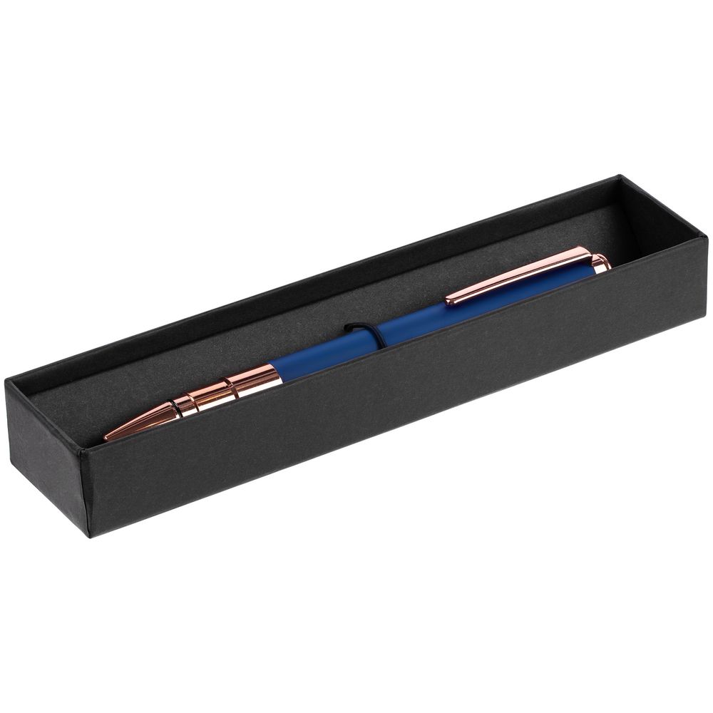 Ручка шариковая Kugel Rosegold, синяя с логотипом